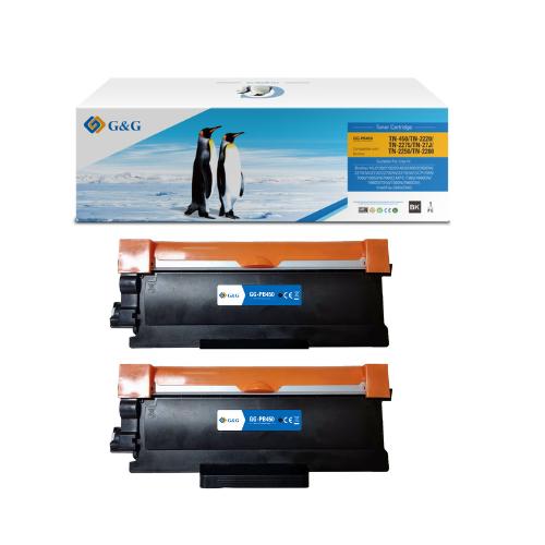 КОМПЛЕКТ 2 УНИВЕРСАЛНИ КАСЕТИ ЗА BROTHER HL 2130/2132/2240/2250/2270/DCP 7060/MFC 7360/7460DN/7680D - TN2010 (TN-2010)/TN2220 (TN-2220)/PB450 - TWIN PACK - Black - PN TN-2220XL DP - G&G | JAR Computers КОМПЛЕКТ 2 УНИВЕРСАЛНИ КАСЕТИ ЗА BROTHER HL 2130/2132/2240/2250/2270/DCP 7060/MFC 7360/7460DN/7680D - TN2010 (TN-2010)/TN2220 (TN-2220)/PB450 - TWIN PACK - Black - PN TN-2220XL DP - G&G