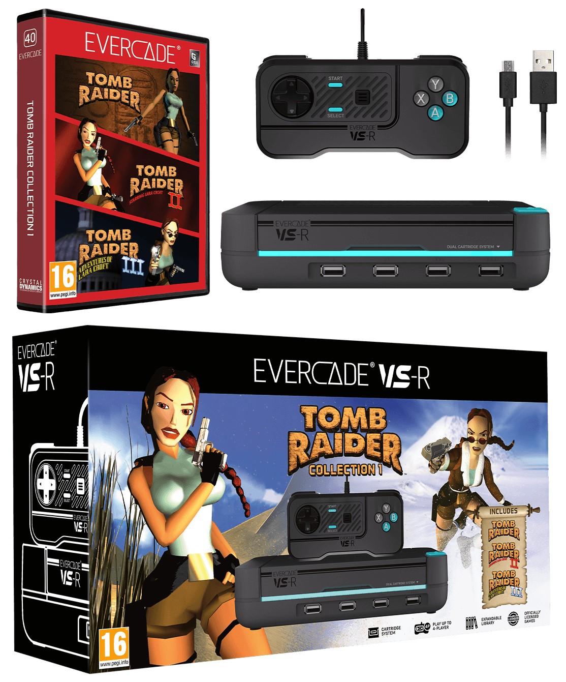 Конзола Evercade VS-R + Tomb Raider Collection