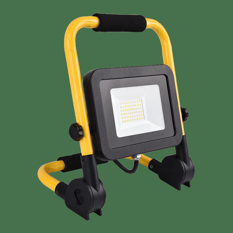 LED ПРОЖЕКТОР СЪС СТОЙКА И ЩЕПСЕЛ 30W 5500K