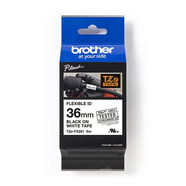 ЛЕНТА ЗА ЕТИКЕТНИ ПРИНТЕРИ BROTHER ТИП TZE FLEXI - 36 mm x 8 m - BLACK ON WHITE FLEXIBLE ID - PN TZEFX261 (TZE-FX261) | JAR Computers ЛЕНТА ЗА ЕТИКЕТНИ ПРИНТЕРИ BROTHER ТИП TZE FLEXI - 36 mm x 8 m - BLACK ON WHITE FLEXIBLE ID - PN TZEFX261 (TZE-FX261)