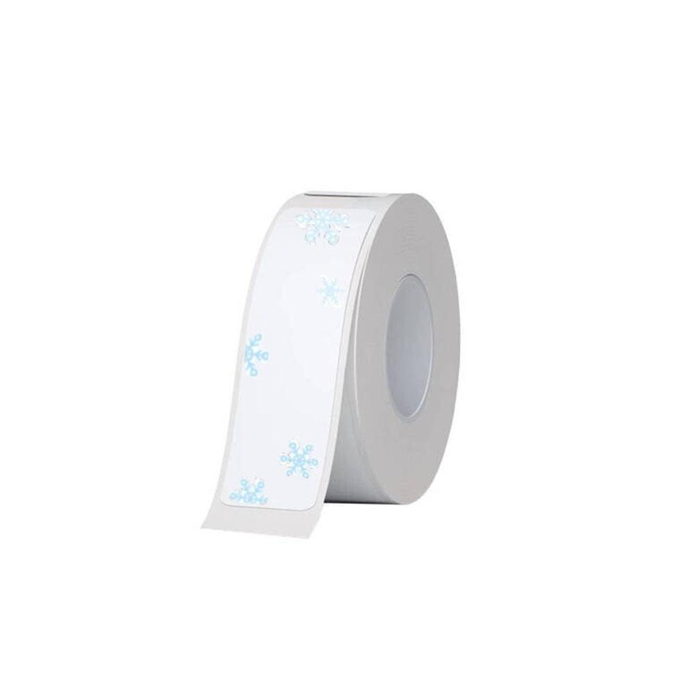 Niimbot Self-adhesive Thermal Labels with Snowflakes T 12x30mm 210 pcs White/Light Blue (T1230-210) (NIIT1230-210)