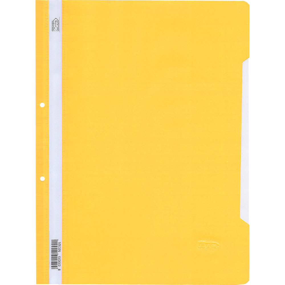 Папка PVC с перф. Grafos Color жълт