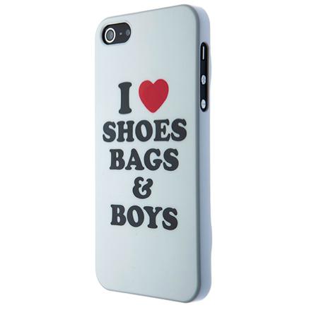 Поликарбонатов кейс за iPhone 5, iPhone 5S, iPhone SE - SKILLFWD I love shoes, bags & boys (бял) | JAR Computers Поликарбонатов кейс за iPhone 5, iPhone 5S, iPhone SE - SKILLFWD I love shoes, bags & boys (бял)