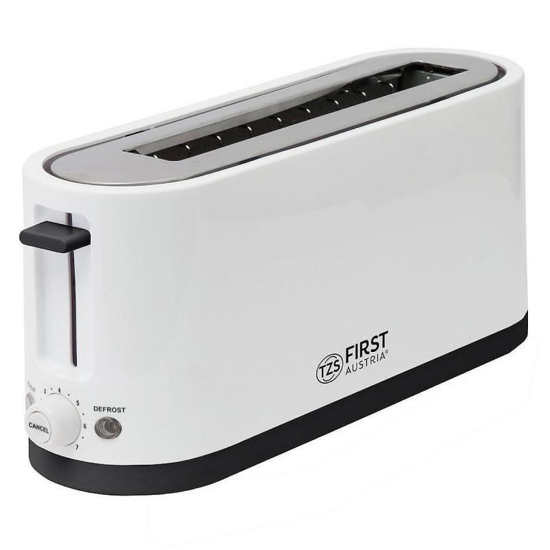 Тостер за хляб First Austria FA-5368-4, 900W, Размразяване, 38 см, Бял