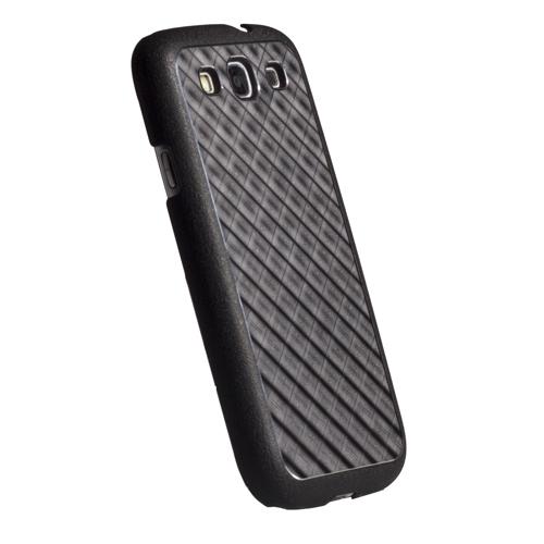 Твърд кейс с алуминиево покритие за Samsung Galaxy S3 i9300 - Krusell Bioserie AluCover Black Grid | JAR Computers Твърд кейс с алуминиево покритие за Samsung Galaxy S3 i9300 - Krusell Bioserie AluCover Black Grid