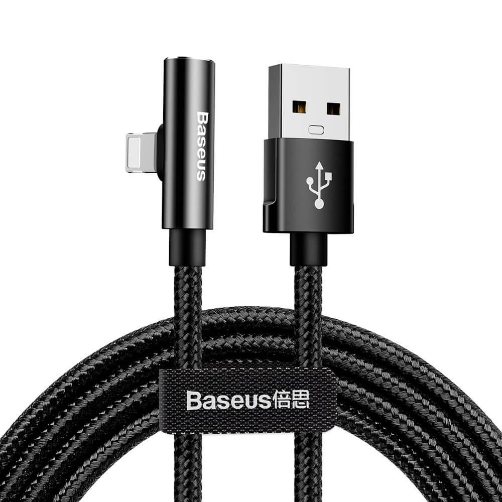 USB Lightning кабел с допълнителен Lightning порт за устройства с Lightning конектор - Baseus Rhythm Bent Audio Data Cable (50 см) | JAR Computers USB Lightning кабел с допълнителен Lightning порт за устройства с Lightning конектор - Baseus Rhythm Bent Audio Data Cable (50 см)