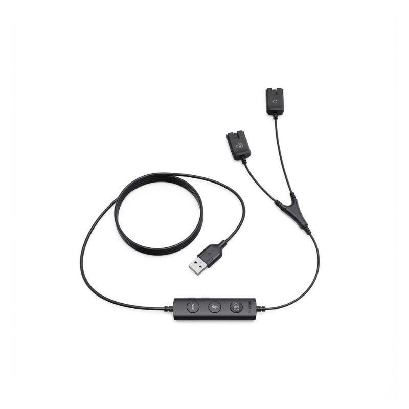 Yealink USB/QD Trainer Cable (10 бр.) 1300085 – тренировъчен USB към QD кабел за YHS серия | JAR Computers Yealink USB/QD Trainer Cable (10 бр.) 1300085 – тренировъчен USB към QD кабел за YHS серия