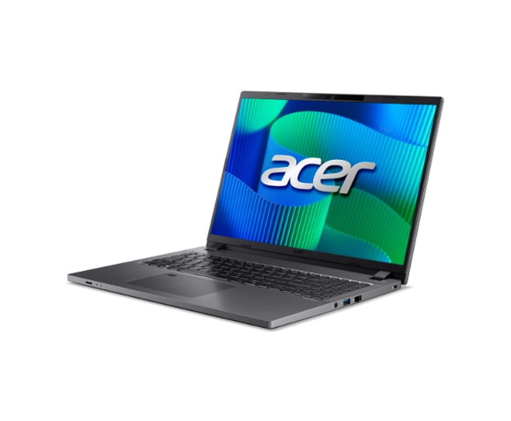 Acer Travelmate P2 TPM 216-51-G2-TCO-51E5, Intel Core i5 1335U(3.4GHz up to 4.60Ghz,12MB), 16''WUXGA (1920 x1200)IPS, 1*16GB DDR5 5200MHz(1 slot free), 512GB PCIe SSD, HDD upgrade kit, TPM 2.0, MicroSD, FPR, WiFi 6E, BT 5.3, KB, No OS, Steel Gray, 3Y