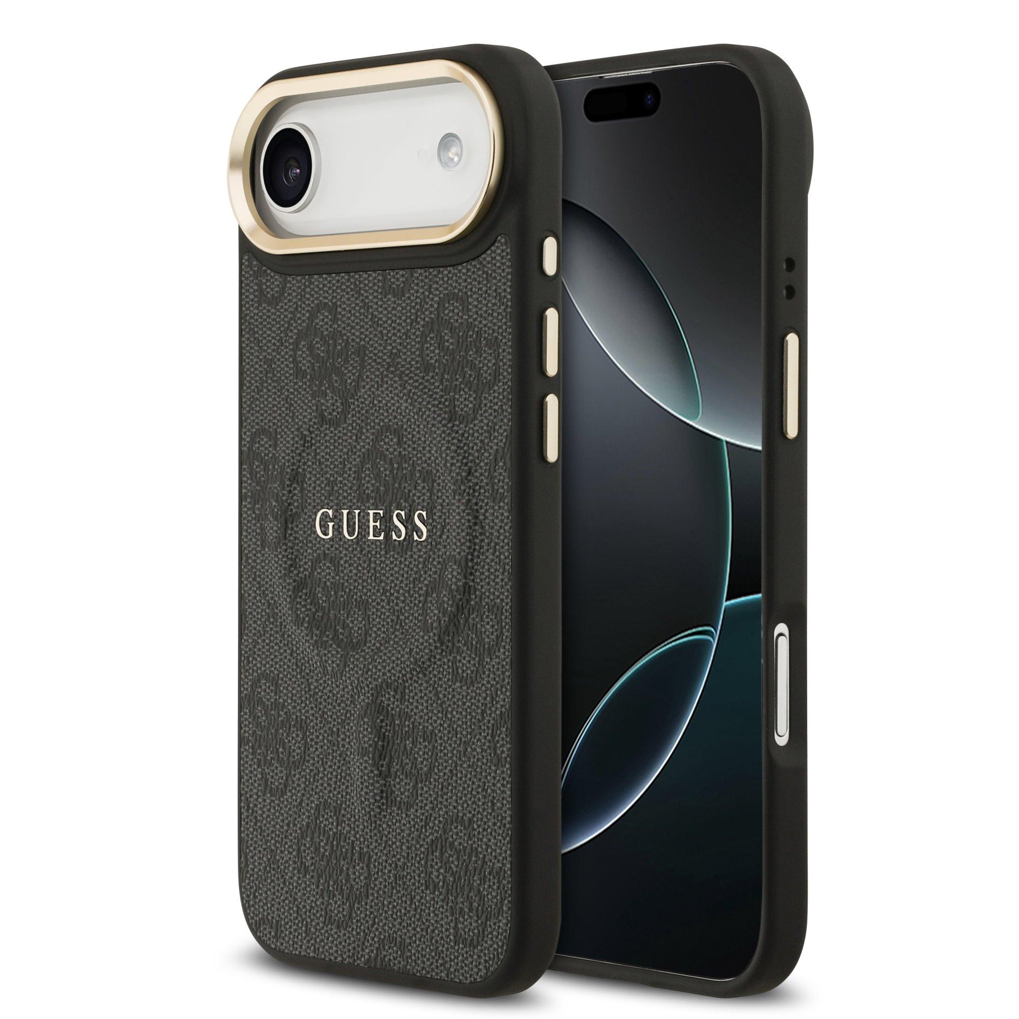 GUESS Калъф Apple iPhone 17 Air, PU Leather 4G Gold Frame MagSafe, черен - GUHMP17MP4MSEGCK | JAR Computers GUESS Калъф Apple iPhone 17 Air, PU Leather 4G Gold Frame MagSafe, черен - GUHMP17MP4MSEGCK
