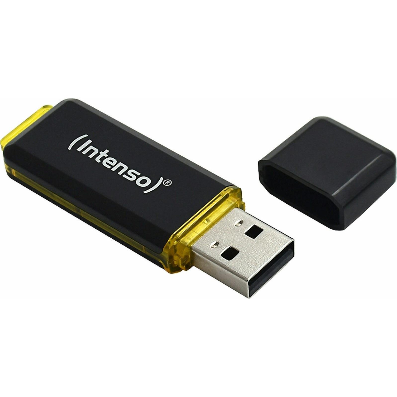 INTENSO High Speed Line 256GB USB 3.1 Flash Drive Black Yellow (3537492) (INTE3537492)