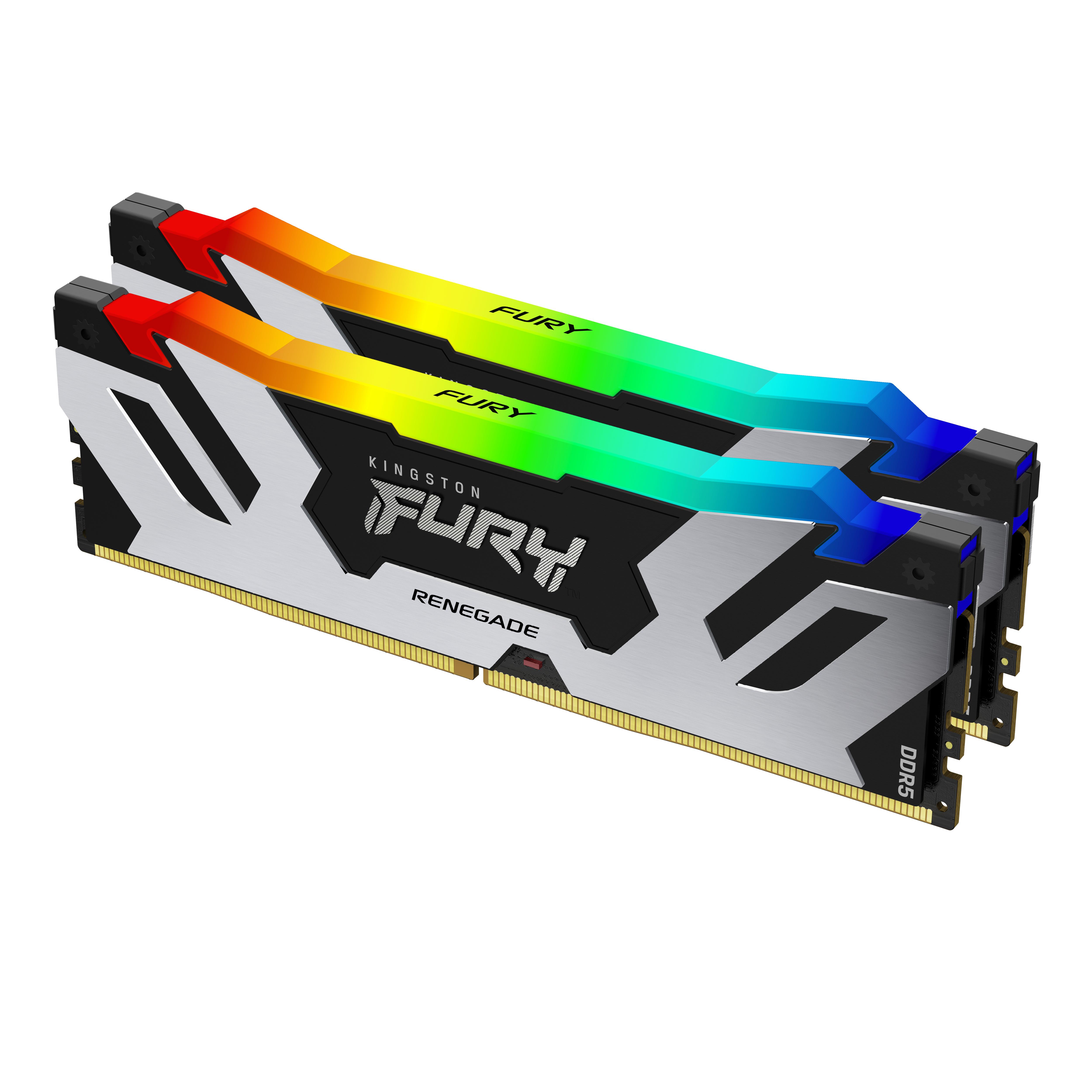 Kingston Technology FURY Renegade RGB модул памет 48 GB 2 x 24 GB DDR5 8000 MT/s 288-pin DIMM | JAR Computers Kingston Technology FURY Renegade RGB модул памет 48 GB 2 x 24 GB DDR5 8000 MT/s 288-pin DIMM