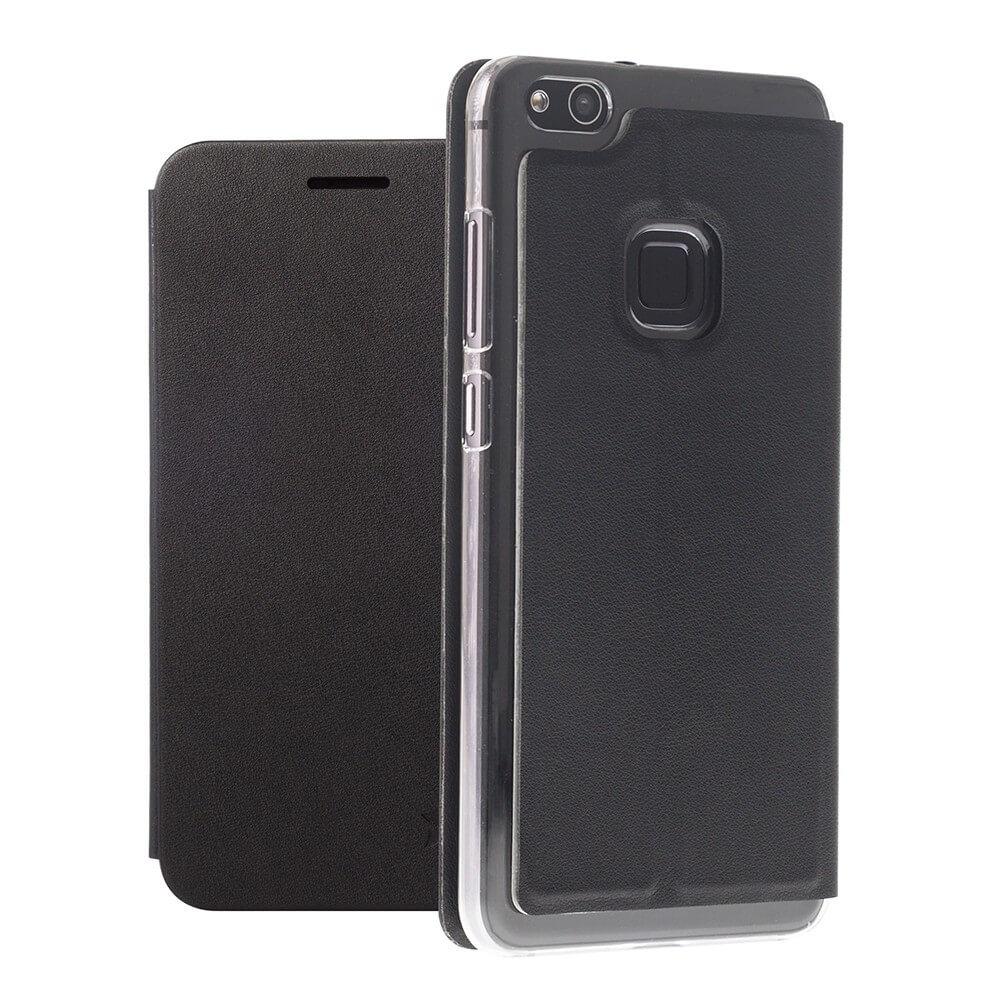 Кожен калъф с поставка и отделение за кр. карта за Huawei P10 Lite - Honju DarkBook Folio Case (черен) | JAR Computers Кожен калъф с поставка и отделение за кр. карта за Huawei P10 Lite - Honju DarkBook Folio Case (черен)
