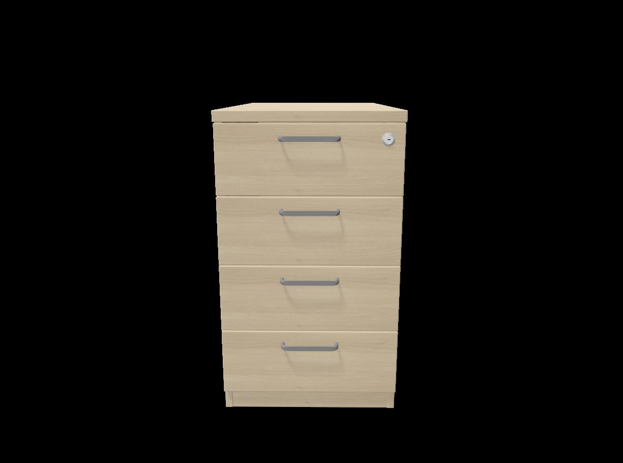 Контейнер с четири чекмеджета Easy Space 4D, 430х800х740мм, ПДЧ 18 мм, акация | JAR Computers Контейнер с четири чекмеджета Easy Space 4D, 430х800х740мм, ПДЧ 18 мм, акация