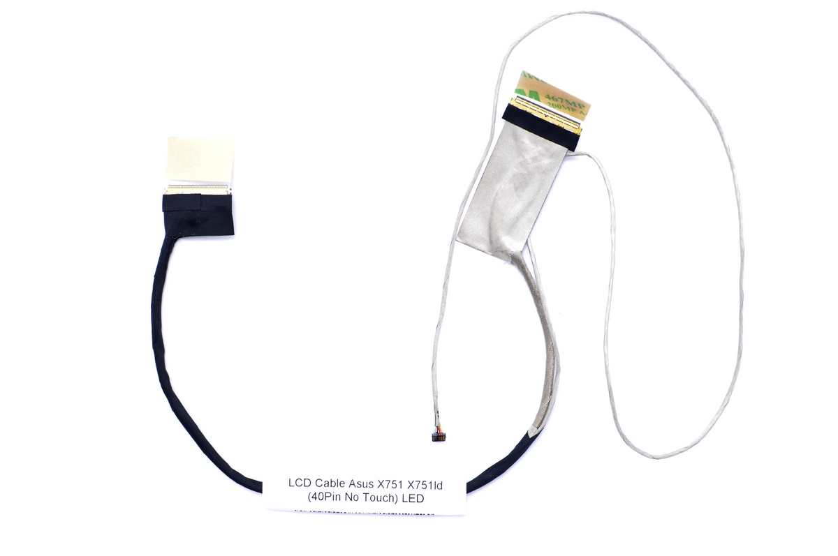 Лентов Кабел за лаптоп (LCD Cable) Asus X751 X751L X751LD X751LN X751LX LVDS (За моделите без тъчскрийн) / Not For Touch Models | JAR Computers Лентов Кабел за лаптоп (LCD Cable) Asus X751 X751L X751LD X751LN X751LX LVDS (За моделите без тъчскрийн) / Not For Touch Models
