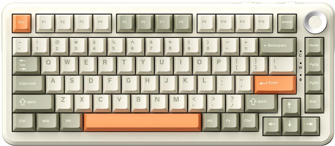 Механична клавиатура AJAZZ – AK820 Max, безжична, Flying Fish, RGB, Retro Beige | JAR Computers Механична клавиатура AJAZZ – AK820 Max, безжична, Flying Fish, RGB, Retro Beige