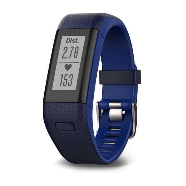 Смарт активити тракер с вграден пусломер и GPS - Garmin Vivosmart HR+ Regular size (син) | JAR Computers Смарт активити тракер с вграден пусломер и GPS - Garmin Vivosmart HR+ Regular size (син)