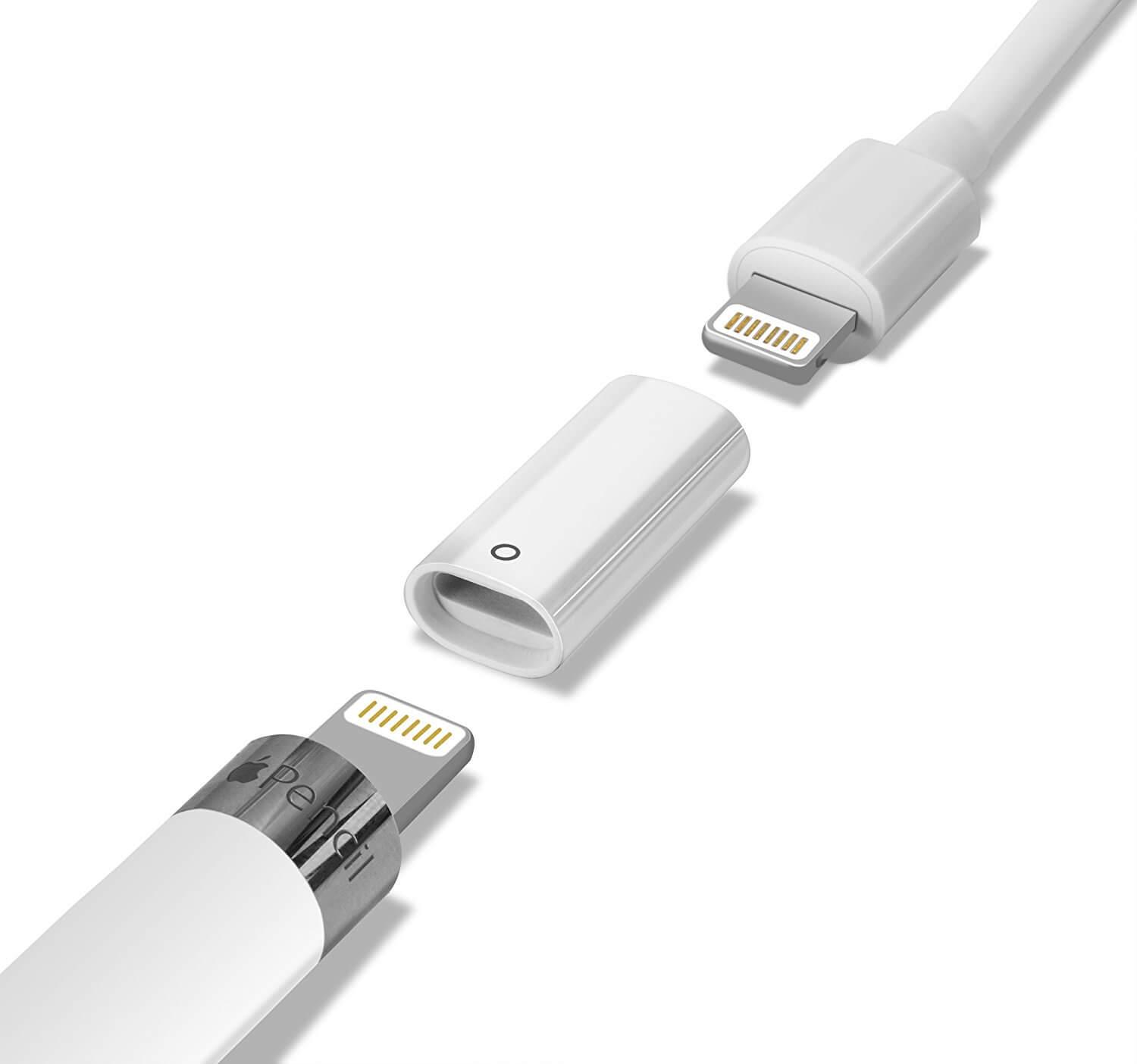 TechMatte Apple Pencil Lightning Cable Charging Adapter - Lightning адаптер (женски към женски Lightning) за зареждане на Apple Pencil (бял) | JAR Computers TechMatte Apple Pencil Lightning Cable Charging Adapter - Lightning адаптер (женски към женски Lightning) за зареждане на Apple Pencil (бял)