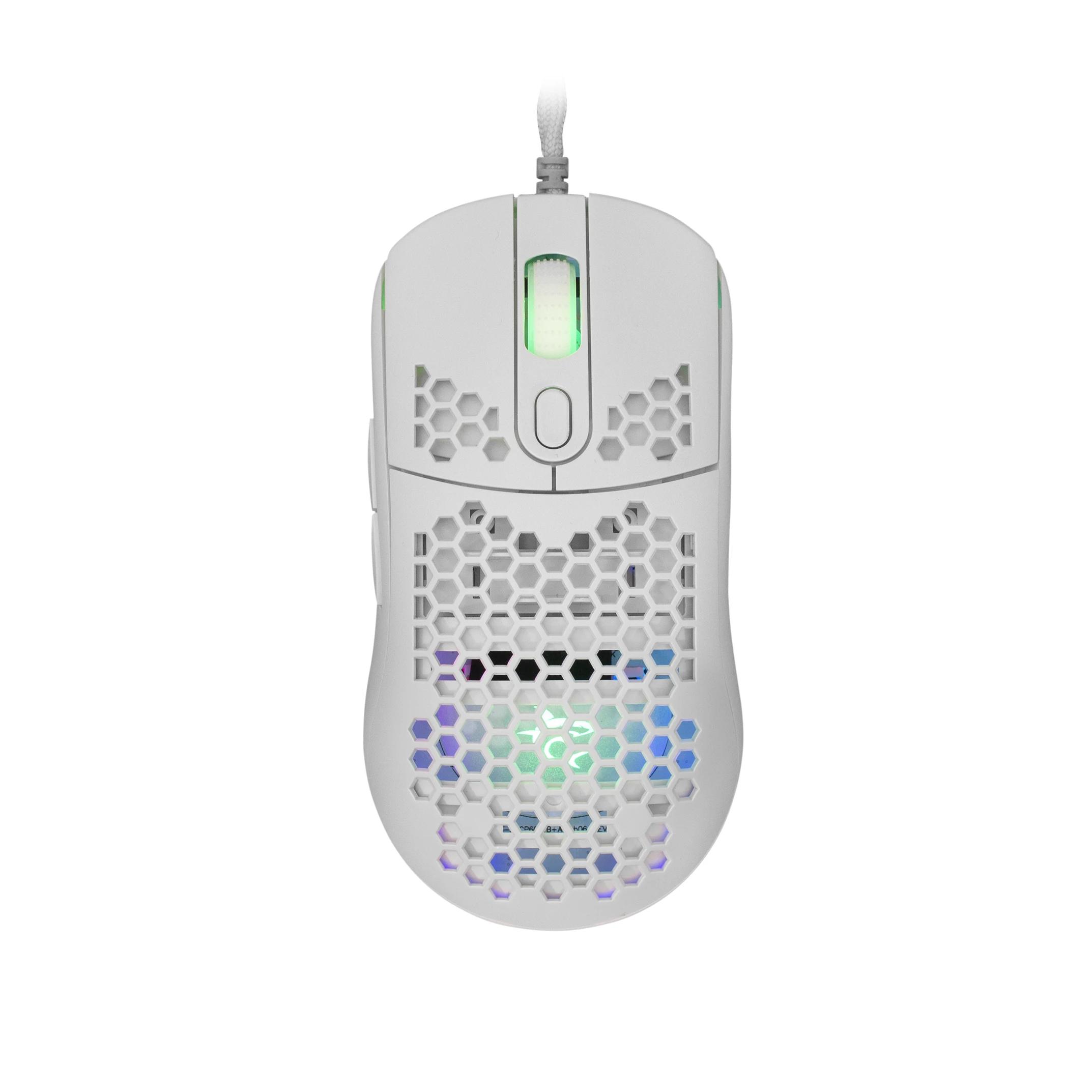 White Shark геймърска мишка Gaming Mouse GALAHAD - 7200dpi, White