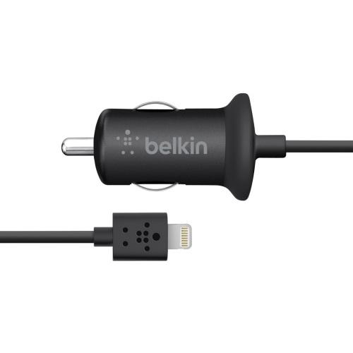Захранване за кола с Lightning за iPhone 5/5S/SE/5C, iPad Air, iPad 5 (2017), iPad Mini, iPad mini 2, iPad mini 3 - Belkin 12V LTG Micro 2.1 Amp/10W (черен) | JAR Computers Захранване за кола с Lightning за iPhone 5/5S/SE/5C, iPad Air, iPad 5 (2017), iPad Mini, iPad mini 2, iPad mini 3 - Belkin 12V LTG Micro 2.1 Amp/10W (черен)