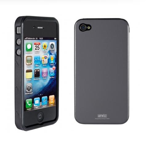 Алуминиев кейс със силиконова обвивка за iPhone 5, iPhone 5S, iPhone SE - Artwizz SeeJacket® Alu (тъмносив) | JAR Computers Алуминиев кейс със силиконова обвивка за iPhone 5, iPhone 5S, iPhone SE - Artwizz SeeJacket® Alu (тъмносив)