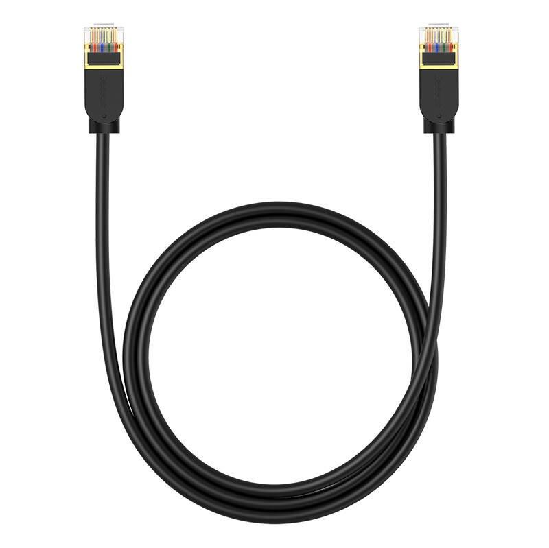 Baseus Round Ethernet Patchcord Cable RJ45 Cat7 UTP 10Gbps (100 см) (черен) | JAR Computers Baseus Round Ethernet Patchcord Cable RJ45 Cat7 UTP 10Gbps (100 см) (черен)