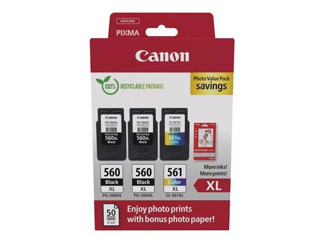 CANON 1LB PG-560XLx2/CL-561XL Ink Cartridge PVP | JAR Computers CANON 1LB PG-560XLx2/CL-561XL Ink Cartridge PVP