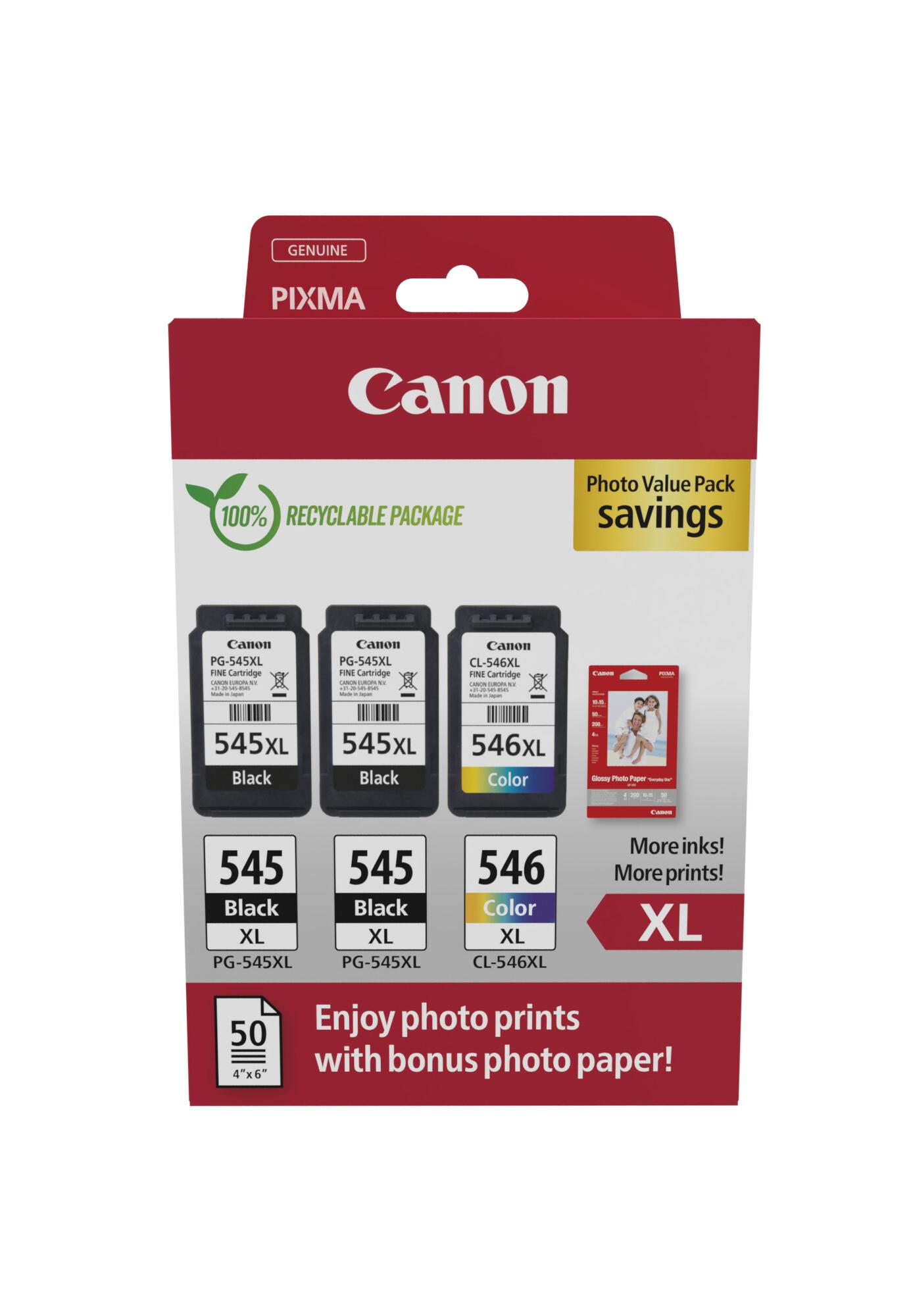 Canon 8286B015 глава и патрон за мастиленоструен принтер 3 броя Оригинал Висок (XL) добив Черен, Синьо-зелен, Пурпурен, Жълт | JAR Computers Canon 8286B015 глава и патрон за мастиленоструен принтер 3 броя Оригинал Висок (XL) добив Черен, Синьо-зелен, Пурпурен, Жълт