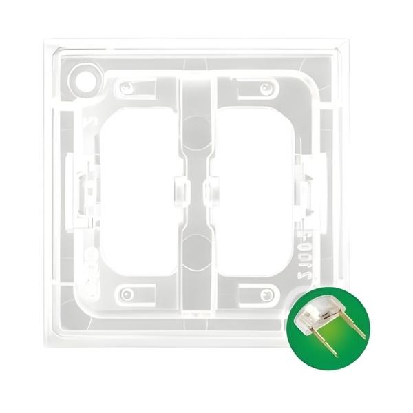 Декоративен елемент с LED подсветка за ключ Зелен - OSPEL Aria ZP-2UZ | JAR Computers Декоративен елемент с LED подсветка за ключ Зелен - OSPEL Aria ZP-2UZ
