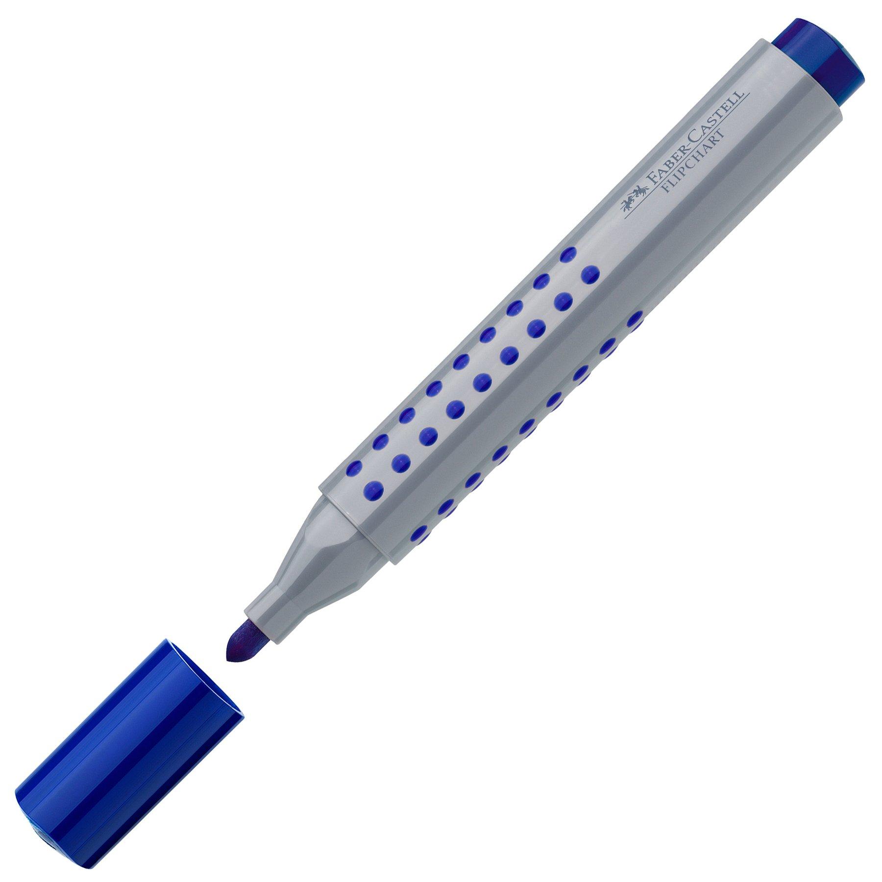 Faber-Castell Маркер за флипчарт Grip, объл, син