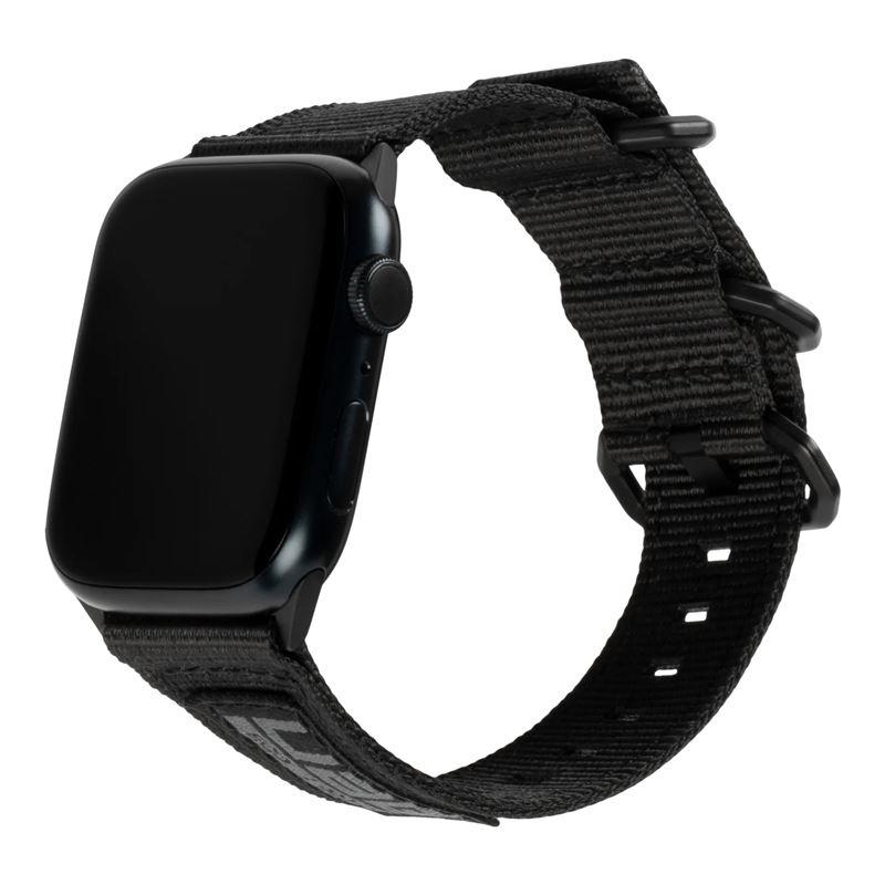 Изключително здрава текстилна каишка за Apple Watch 42мм, 44мм, 45мм, Ultra, Ultra 2 49мм - Urban Armor Gear Active Nato Eco Strap (черен) | JAR Computers Изключително здрава текстилна каишка за Apple Watch 42мм, 44мм, 45мм, Ultra, Ultra 2 49мм - Urban Armor Gear Active Nato Eco Strap (черен)