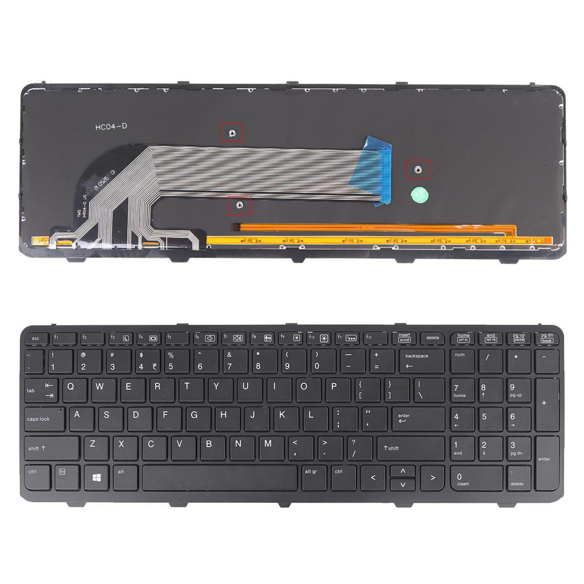 Клавиатура за лаптоп HP ProBook 450 G1 450 G2 455 G1 455 G2 470 G1 470 G2 Черна с Черна Рамка с Подсветка / Black Frame Black With Backlit | JAR Computers Клавиатура за лаптоп HP ProBook 450 G1 450 G2 455 G1 455 G2 470 G1 470 G2 Черна с Черна Рамка с Подсветка / Black Frame Black With Backlit