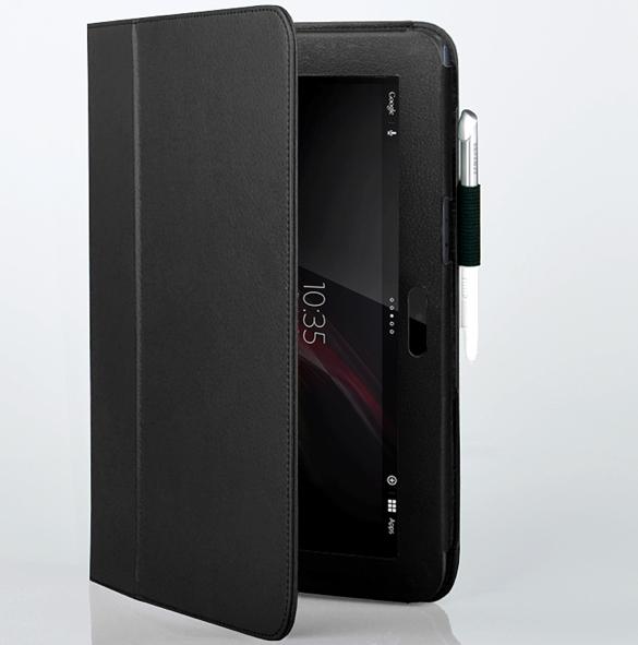 Кожен кейс и поставка за Sony Xperia Tablet Z - Slim Folio Case (черен) | JAR Computers Кожен кейс и поставка за Sony Xperia Tablet Z - Slim Folio Case (черен)