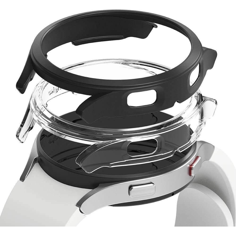 Комплект от два броя качествен твърд кейс за Samsung Galaxy Watch 4 Classic 40 мм (прозрачен и черен) - Ringke 2x Slim Watch Case (2 броя) | JAR Computers Комплект от два броя качествен твърд кейс за Samsung Galaxy Watch 4 Classic 40 мм (прозрачен и черен) - Ringke 2x Slim Watch Case (2 броя)