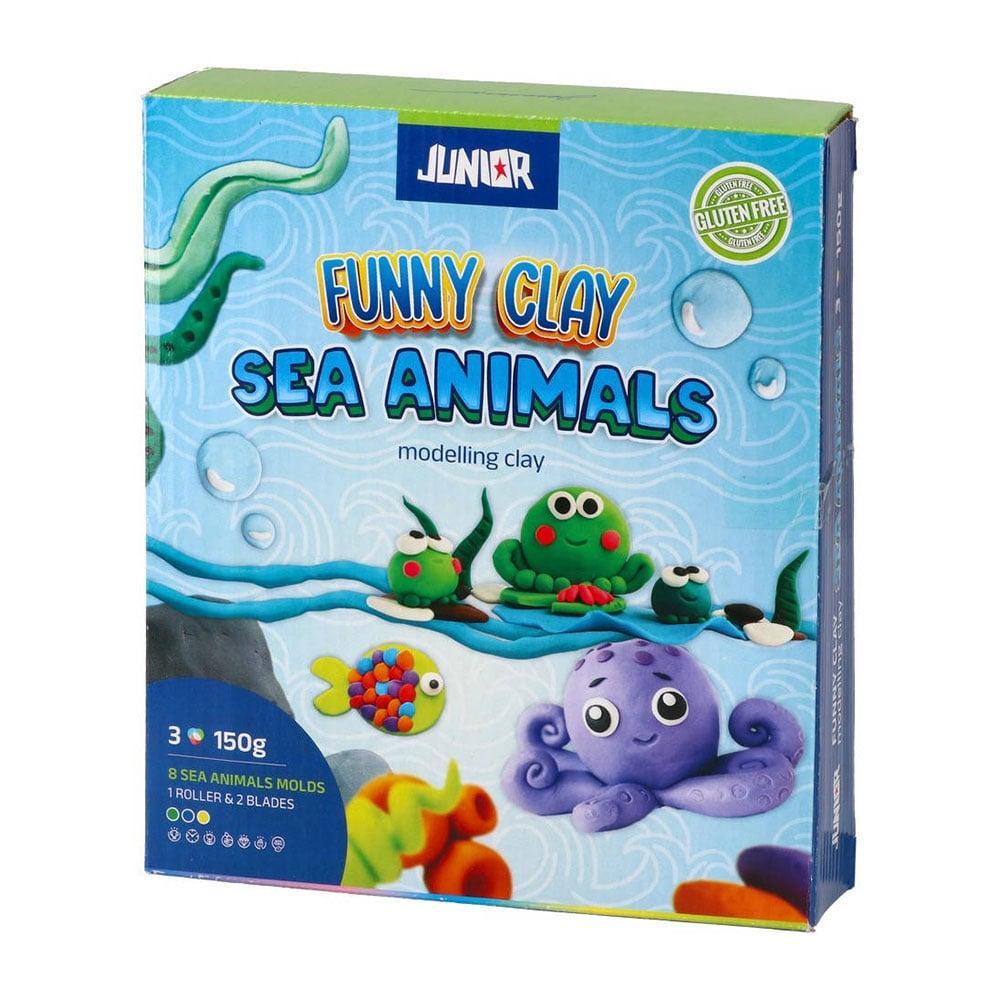 Комплект за моделиране Junior Funny Clay, морски животни | JAR Computers Комплект за моделиране Junior Funny Clay, морски животни