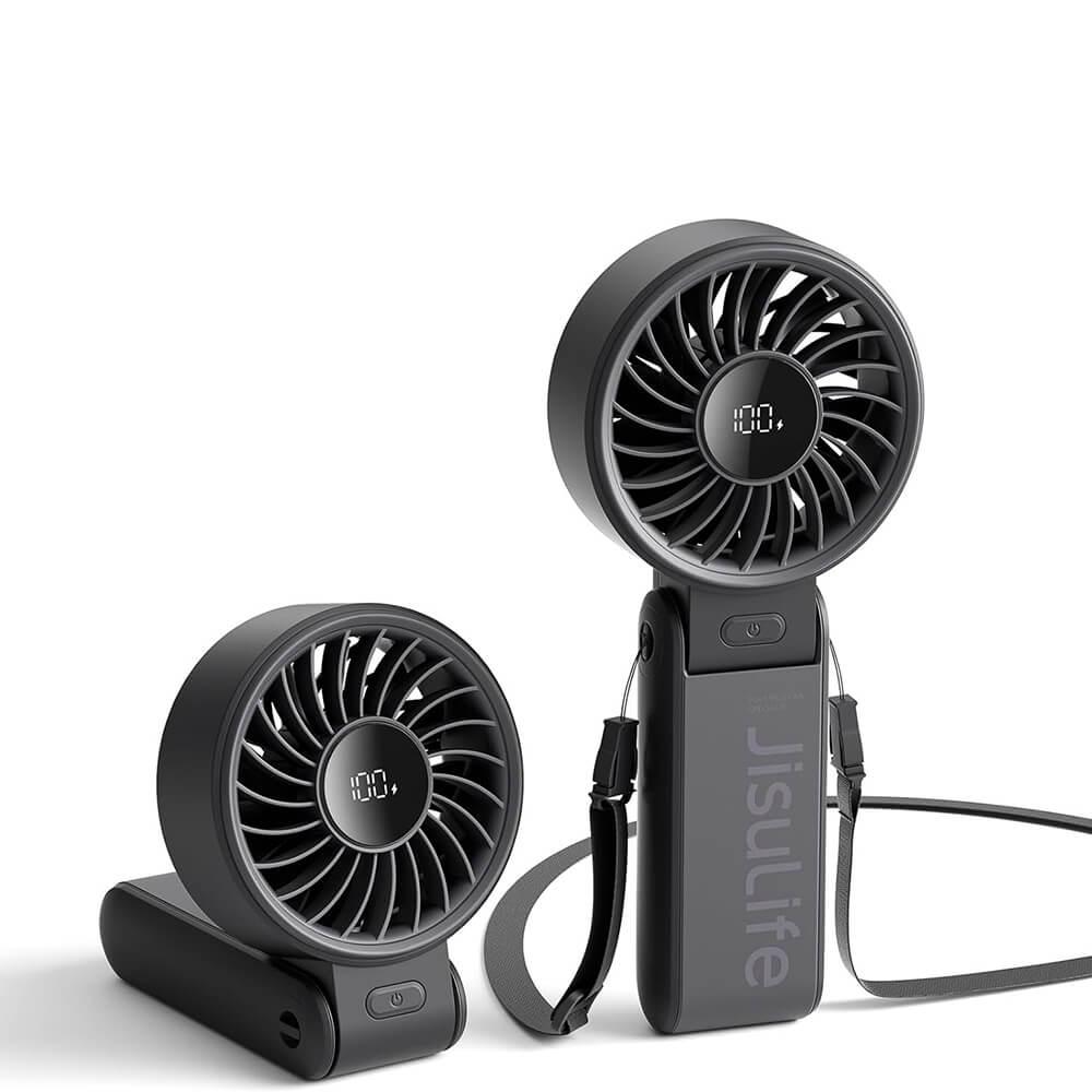 Преносим мини вентилатор с презареждаема батерия - JisuLife Life7 Portable Handheld Fan With LED Display (черен) | JAR Computers Преносим мини вентилатор с презареждаема батерия - JisuLife Life7 Portable Handheld Fan With LED Display (черен)