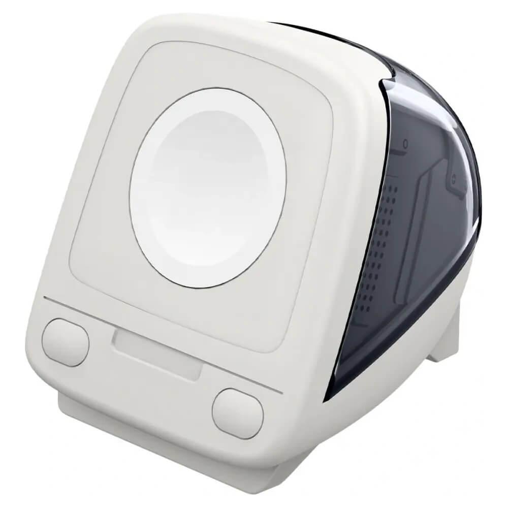 Силиконова винтидж поставка с формата на iMac G3 за Apple Watch 42мм, 44мм, 45мм, 46мм, Ultra 49мм - Spigen Classic C1 Apple Watch Silicone Stand (черен) | JAR Computers Силиконова винтидж поставка с формата на iMac G3 за Apple Watch 42мм, 44мм, 45мм, 46мм, Ultra 49мм - Spigen Classic C1 Apple Watch Silicone Stand (черен)