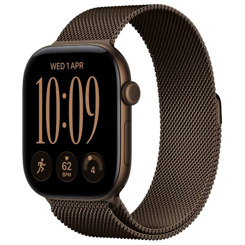 Смарт часовник Apple Watch 12 Cell 46mm Bronze/Bronze Milanes S/M mkdf4 , 64 , Apple S11 64-bit Dual Core