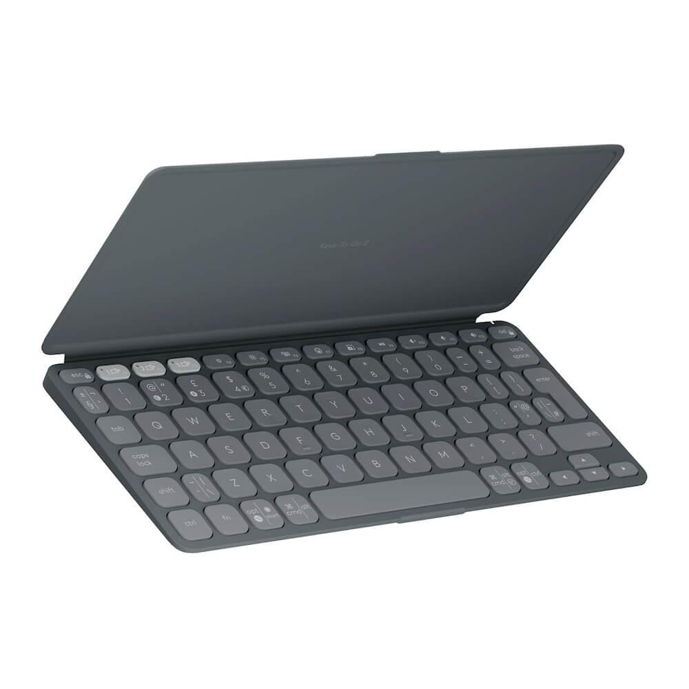 Безжична клавиатура за компютри и мобилни устройства - Logitech Keys-To-Go 2 Ultrathin Bluetooth Keyboard UK (тъмносив) (разопакован продукт) | JAR Computers Безжична клавиатура за компютри и мобилни устройства - Logitech Keys-To-Go 2 Ultrathin Bluetooth Keyboard UK (тъмносив) (разопакован продукт)
