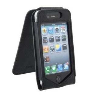 Кожен калъф за iPhone 4/4S - Cimo Floater Flip Case (черен) | JAR Computers Кожен калъф за iPhone 4/4S - Cimo Floater Flip Case (черен)