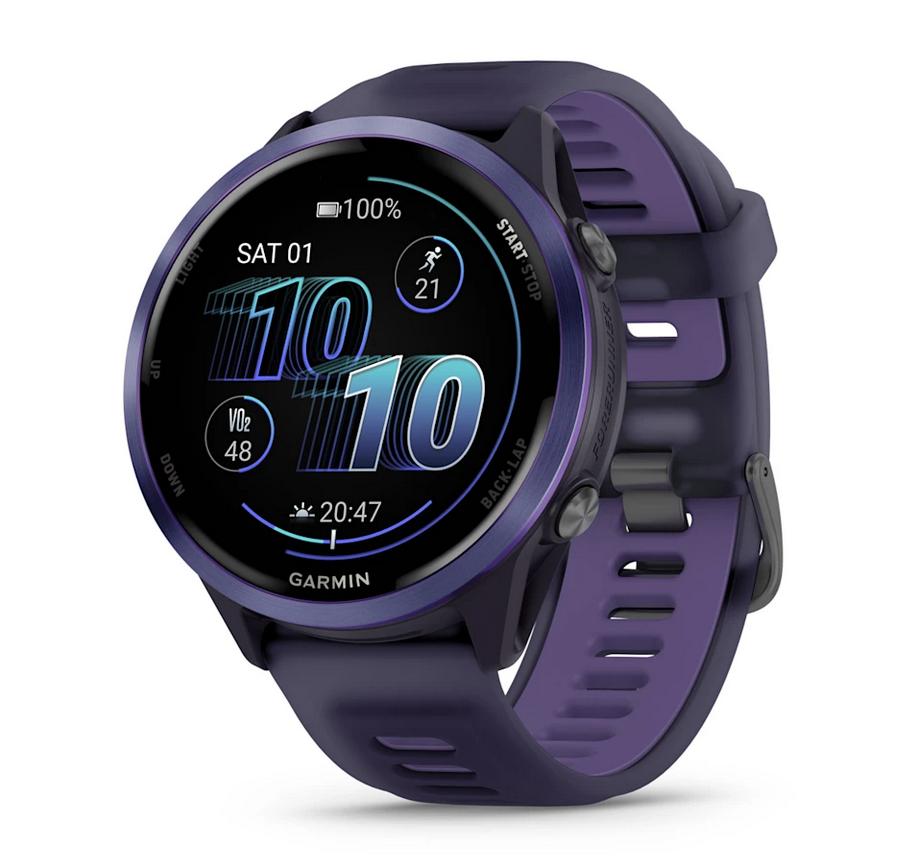 Forerunner® 570 - 47мм - Forerunner® 570 - 47мм - Indigo Aluminium с Translucent Imperial Purple/Indigo каишка