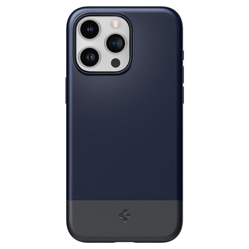Хибриден кейс с най-висока степен на защита с MagSafe за iPhone 15 Pro Max - Spigen Style Armor MagSafe Case (тъмносин) | JAR Computers Хибриден кейс с най-висока степен на защита с MagSafe за iPhone 15 Pro Max - Spigen Style Armor MagSafe Case (тъмносин)