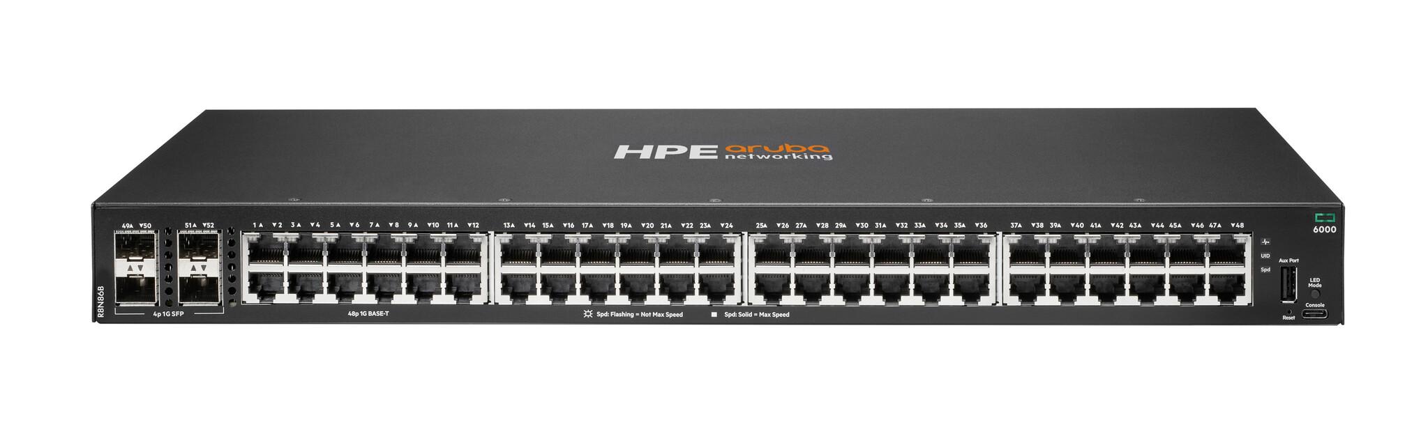HPE Aruba Networking CX 6000 Управляем L2/L3 Gigabit Ethernet (10/100/1000) 1U Черен | JAR Computers HPE Aruba Networking CX 6000 Управляем L2/L3 Gigabit Ethernet (10/100/1000) 1U Черен