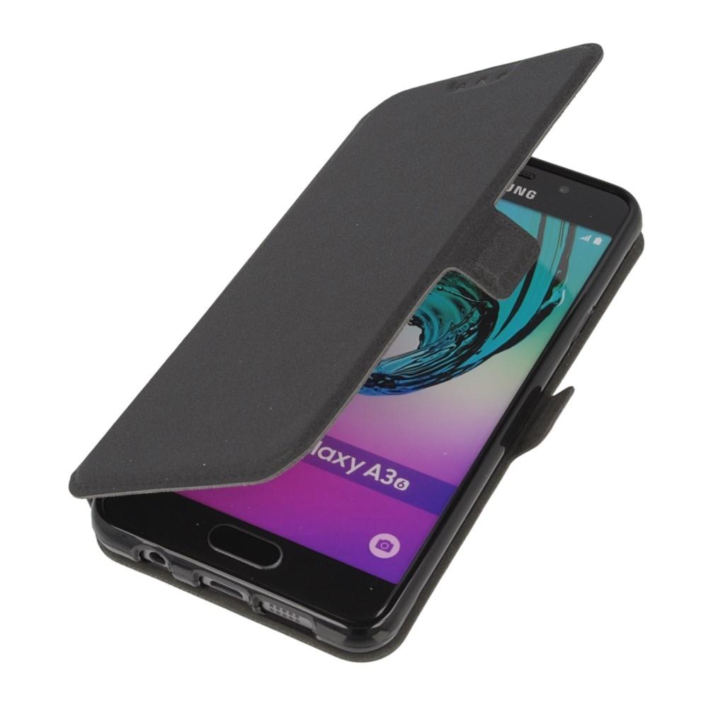 Кожен калъф, тип портфейл и поставка за Samsung Galaxy A3 (2016) - Wallet Flip Case (черен) | JAR Computers Кожен калъф, тип портфейл и поставка за Samsung Galaxy A3 (2016) - Wallet Flip Case (черен)