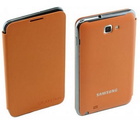 Оригинален кожен калъф за Samsung Galaxy Note - Samsung Flip-Case (оранжев) | JAR Computers Оригинален кожен калъф за Samsung Galaxy Note - Samsung Flip-Case (оранжев)