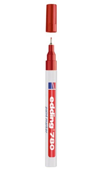 Paint маркер edding 780, объл връх 0.8 мм, червен | JAR Computers Paint маркер edding 780, объл връх 0.8 мм, червен