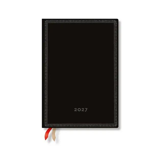 Paperblanks Планер Black Edition Bold, Midi, хоризонтален, мека корица, 88 листа, за 2027 година | JAR Computers Paperblanks Планер Black Edition Bold, Midi, хоризонтален, мека корица, 88 листа, за 2027 година