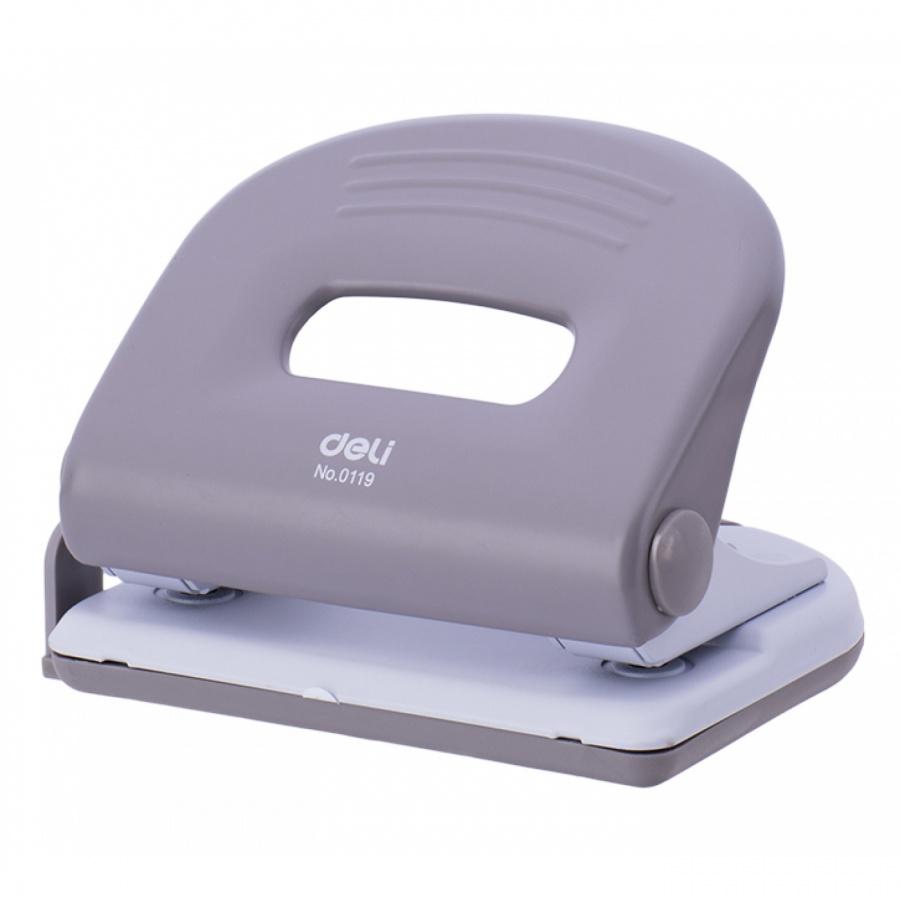 Перфоратор Deli Start, E0119, за 25 л.(80 г), с ограничител, метален, сив | JAR Computers Перфоратор Deli Start, E0119, за 25 л.(80 г), с ограничител, метален, сив