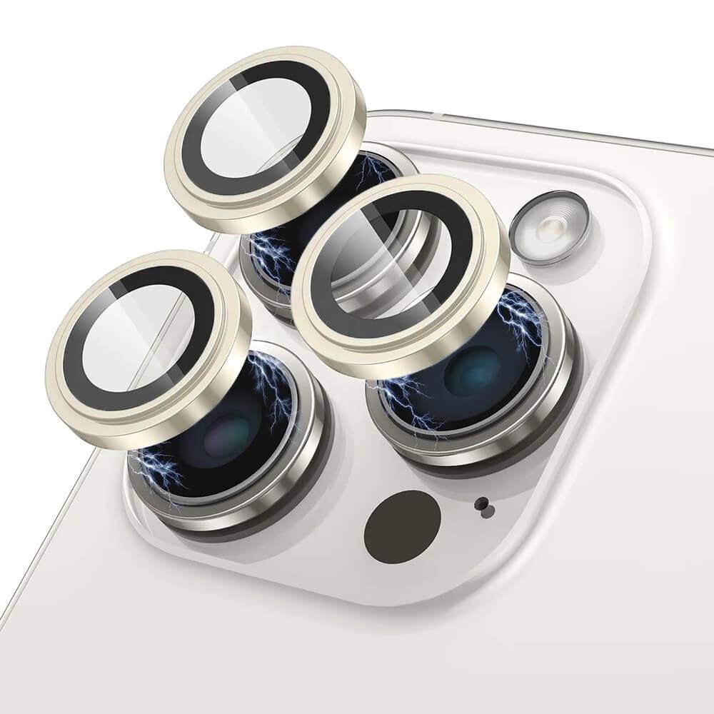 Предпазни стъклени лещи за камерата на iPhone 16 Pro, iPhone 16 Pro Max - Lito S Plus Tempered Glass Camera Lens Protector (жълт) | JAR Computers Предпазни стъклени лещи за камерата на iPhone 16 Pro, iPhone 16 Pro Max - Lito S Plus Tempered Glass Camera Lens Protector (жълт)