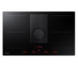 Samsung NZ84T9747VK/UR, Hood Integrated Induction hob, Dual Flex Zone, Control Touch Sliding, Total Power 7,4 Kw, Power Level 9+Boost, Boost extraction 575 m3/h, A+ energy efficienty class