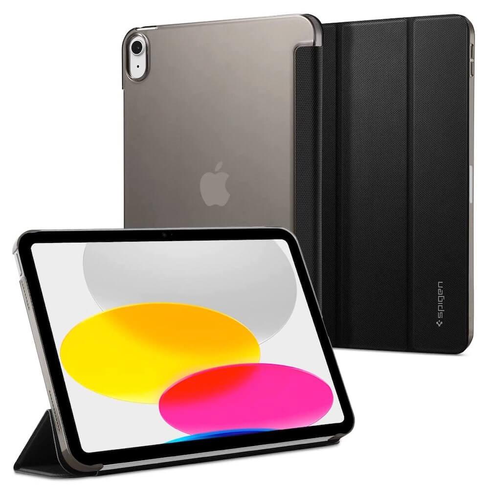 Силиконов (TPU) кейс с висока степен на защита и поставка за iPad 10 (2022), iPad 11 (2025) - Spigen Liquid Air Folio Case (черен) | JAR Computers Силиконов (TPU) кейс с висока степен на защита и поставка за iPad 10 (2022), iPad 11 (2025) - Spigen Liquid Air Folio Case (черен)